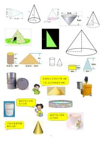 圖片4（圓柱、圓錐、長方體、正方體、花壇等）制作課件、設計練習題用
