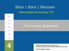 intermediate accounting The Income Statement