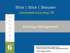 intermediate accounting Earnings Management. Module: Time Value of Money Review