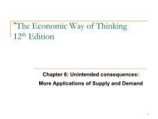 The Economic Way of Thinking12th Edition【精选-PPT】