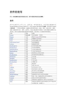 C sharp 控件的使用
