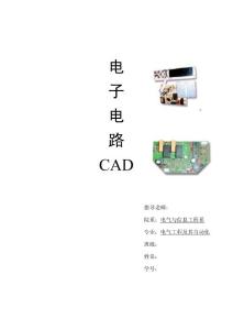 電子電路CAD---Protel 考試試卷