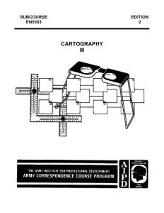 Us Army Engineer Course - Cartography Iii (Aerial Photography) En5303