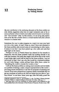 Philosophy Of MindDaniel C DennettBrainchildren Chpt12 Producing Future By Telling Stories