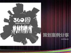 360圈活動炒作案例分享