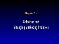 菲利普.科特勒的“市场营销”讲义16英文