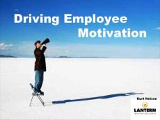 外國優秀創意廣告商務ppt模板：driving employee motivation anewtheory