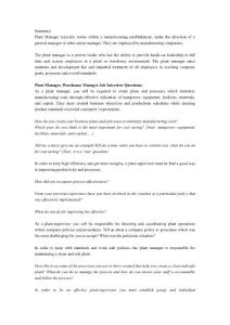 5e2__How to interview a Plant Manager