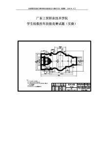 學生組數控車技能競賽試題評分標準（實操）（學生組）