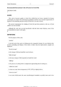 標(biāo)準(zhǔn)_CAC_RCP 9-1976 Recommended International Code of Practice for Fresh Fish