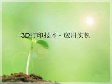 3D打印技术 - 应用实例