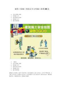 建筑工程施工现场安全文明施工挂图26张
