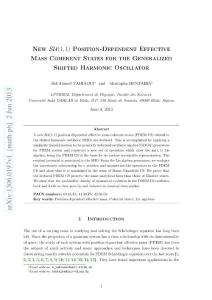 New SU(1, 1) Position-Dependent Effective Mass Coherent States for the Generalized Shifted Harmonic Oscillator