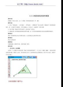 九年级上浙教版4.3三角形相似的条件3教案