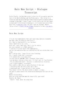 Rain Man Script