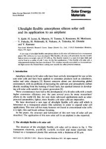 Ultralight flexible amorphous silicon solar cell and its application to an airplane_略d