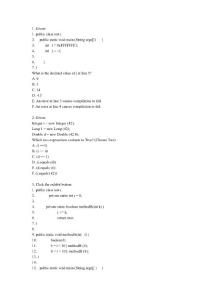 SCJP模擬試題(147題)