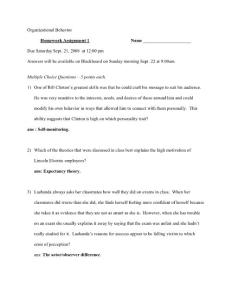 HW1 ansdoc - Organizational Behavior