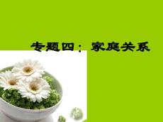 專題四：家庭關(guān)系