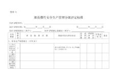 煙花爆竹安全生產(chǎn)管理分級(jí)評(píng)定標(biāo)準(zhǔn)