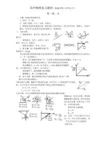 高中物理总复习知识点的汇总