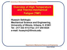 3 High Temp Fatigue