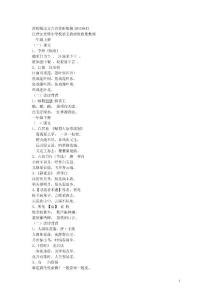 小学语文西师版语文古诗集锦