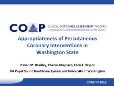 Appropriateness of Percutaneous Coronary Interventions in  - COAP