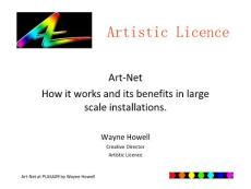 Art-Net How it works and the benefits in large scale installations