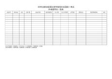 外省籍考生登記名冊(cè)