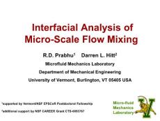 Fluent小规模流动混合分析 Interfacial Analysis of Micro-Scale Flow Mixing