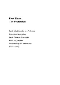 2009年公共管理国际会议论文集-专业化、伦理、责任、公共安全、腐败专题（246页WORD版）The Profession