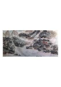 鹿啟勇山水畫作品59