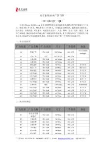 南京在線廣告刊例