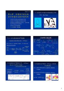 中国科技大学---生物无机化学课件7-----金属离子在生物分子折叠和交联中的作用