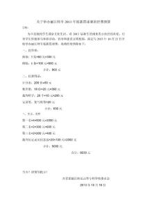 2013迎新籃球經(jīng)費預算