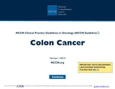 结肠癌NCCN2014版