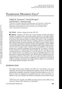 TOLEROGENIC DENDRITIC CELLS