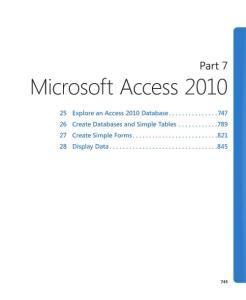 Microsoft Office Professional Access 2010教程