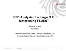 Fluent对GE发动机的数值模拟分析