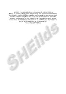 NEBOSH International Diploma in Occupational Health and Safety Unit A ib1