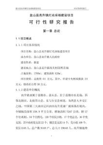 高升鎮燈光球場建設項目可性研究報告