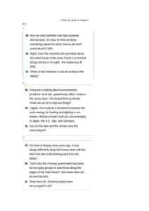 新視野大學英語視聽說教程unit2部分聽力原文及答案