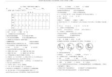 八年级下册生物期中测试卷
