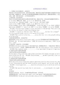 高考英语词汇归类复习