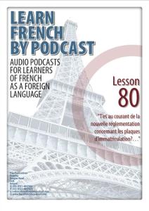 LEARN FRENCH BY PODCAST Lesson 80