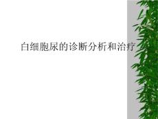 白细胞尿