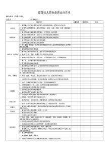 学校食堂食品安全自查表