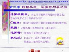 第二章 數(shù)據(jù)類(lèi)型、運(yùn)算符與表達(dá)式