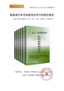 新能源汽車充電樁項目可行性研究報告